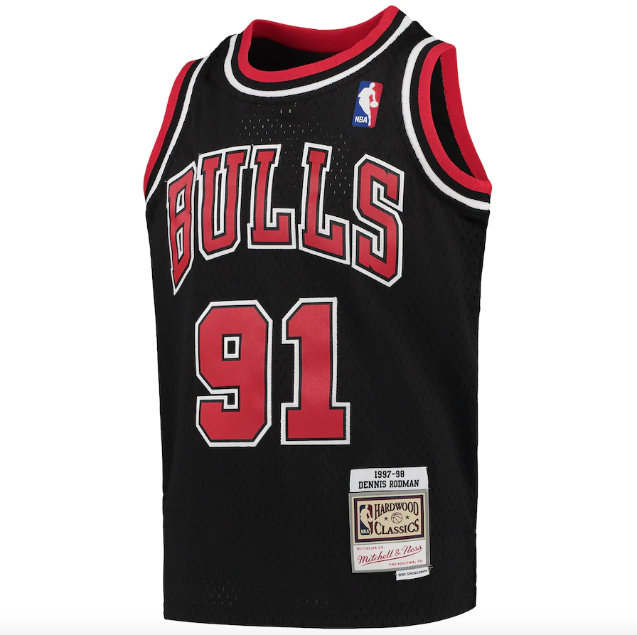 Chicago Bulls Dennis Rodman Mitchell & Ness Black 1997-98 product image 2