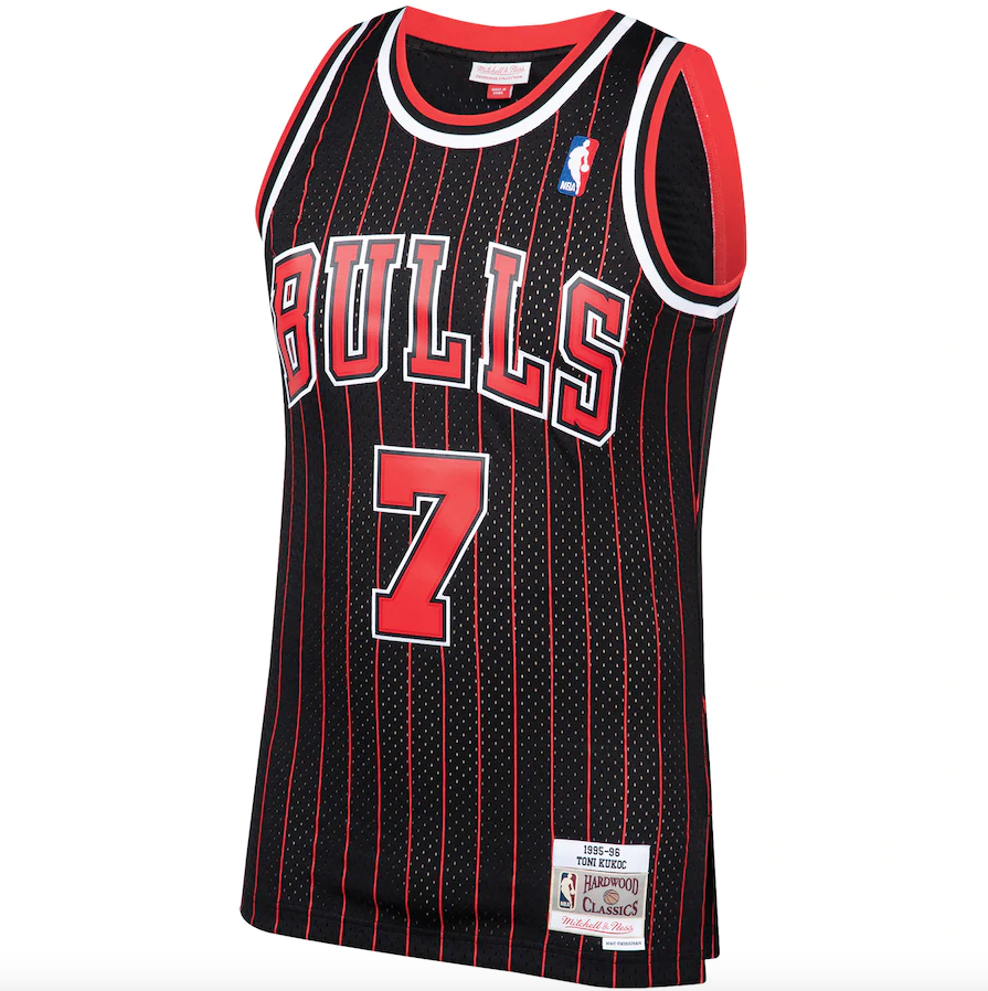 Men's Chicago Bulls Toni Kukoc Mitchell & Ness Black product image 2