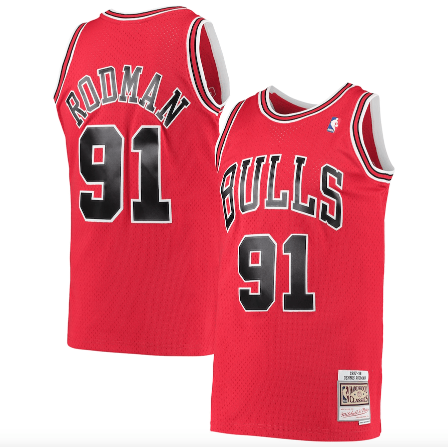 Men's Chicago Bulls Dennis Rodman Mitchell & Ness Red product image 1