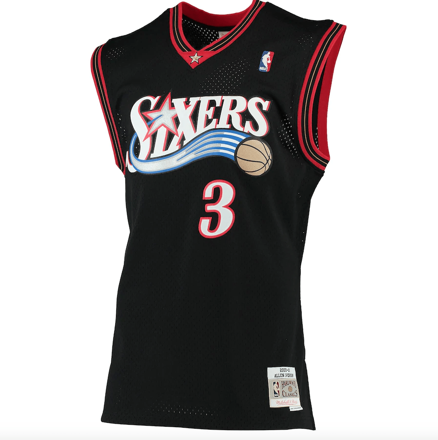 Men’s Allen Iverson Philadelphia 76ers 2000-2001 Swingman product image 2