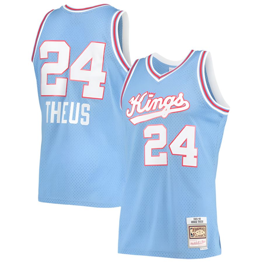 Men’s Reggie Theus Sacramento Kings 1985-86 Powder Blue product image 1