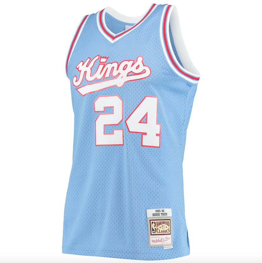 Men’s Reggie Theus Sacramento Kings 1985-86 Powder Blue product image 2