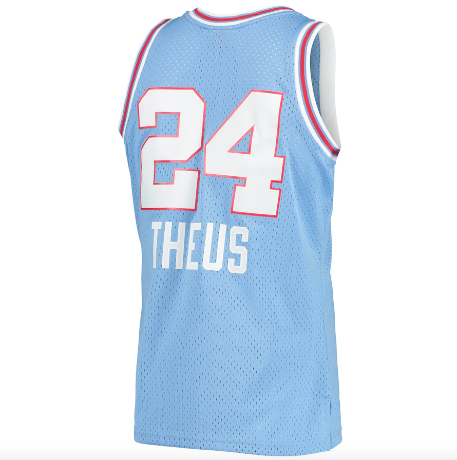 Men’s Reggie Theus Sacramento Kings 1985-86 Powder Blue product image 3