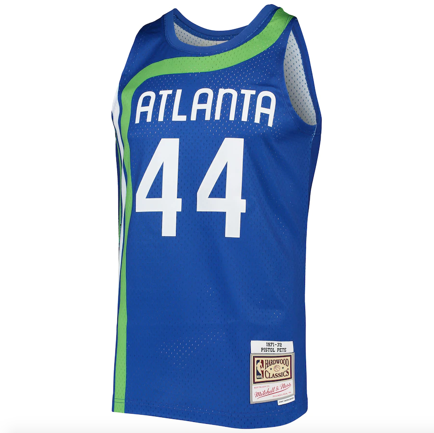 Men's Atlanta Hawks Pete Maravich Mitchell & Ness Blue product image 2
