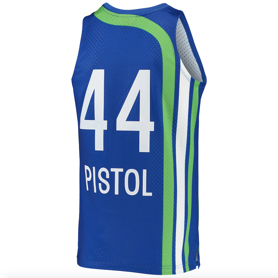 Men's Atlanta Hawks Pete Maravich Mitchell & Ness Blue product image 3