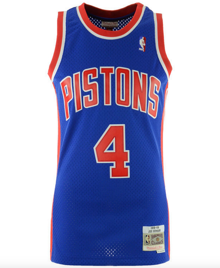 Men's Joe Dumars Detroit Pistons Mitchell & Ness Blue product image 2