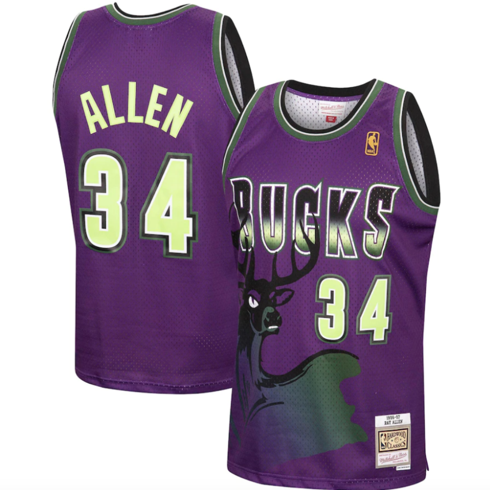 Men's Ray Allen Milwaukee Bucks Mitchell & Ness 1996-97 product image 1