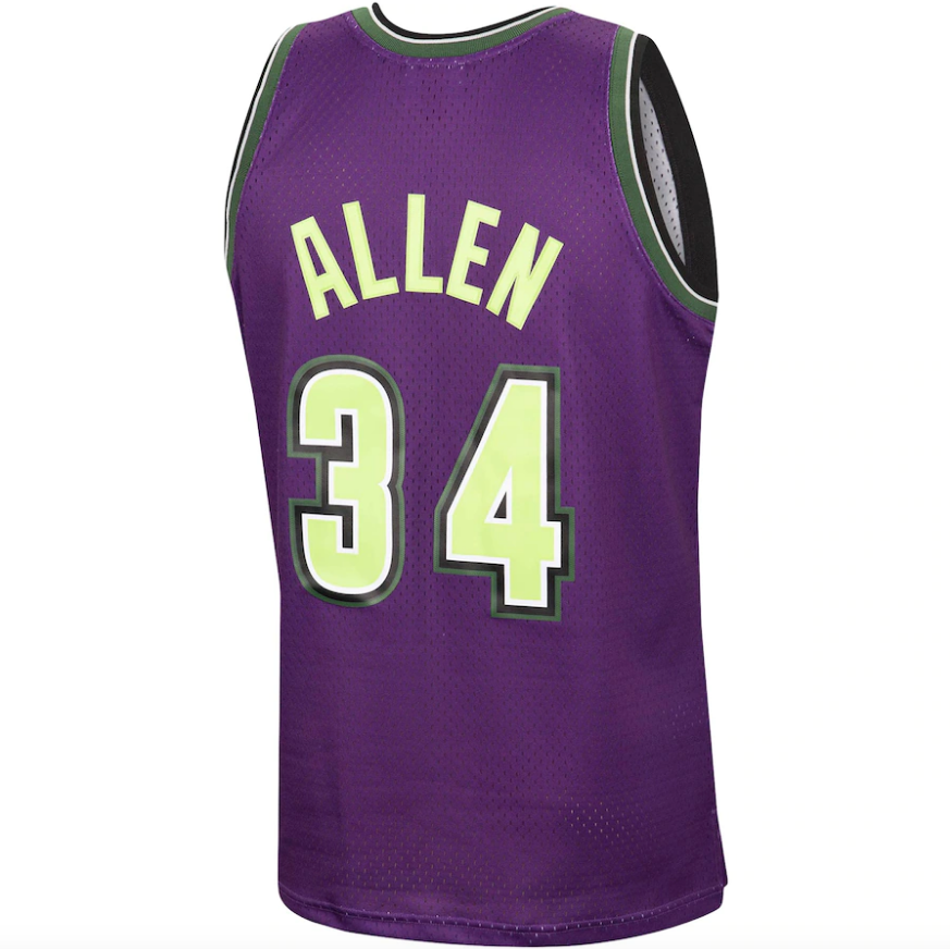 Men's Ray Allen Milwaukee Bucks Mitchell & Ness 1996-97 product image 3