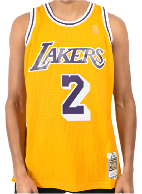 Men's Los Angeles Lakers Derek Fisher Mitchell & Ness Gold product image 1