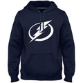 Tampa Bay Lightning NHL Bulletin Men Navy Express Twill Logo Hoodie product image 1, provided for visual reference and