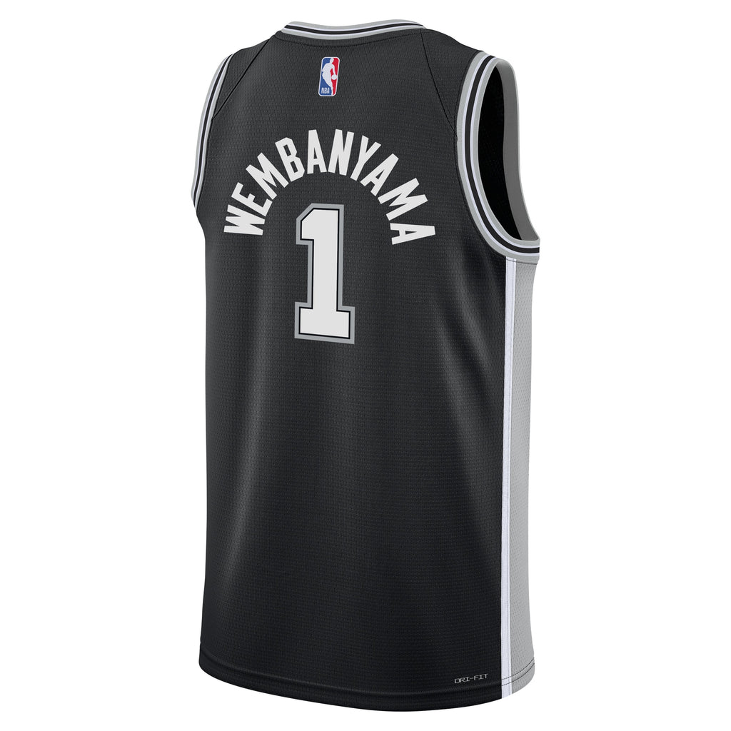 San Antonio Spurs Victor Wembanyama Nike Black Swingman product image 3
