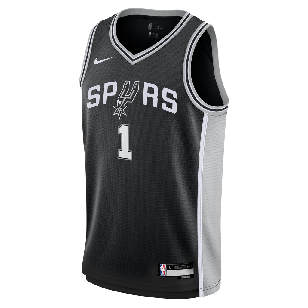 San Antonio Spurs Victor Wembanyama Nike Black Swingman product image 2