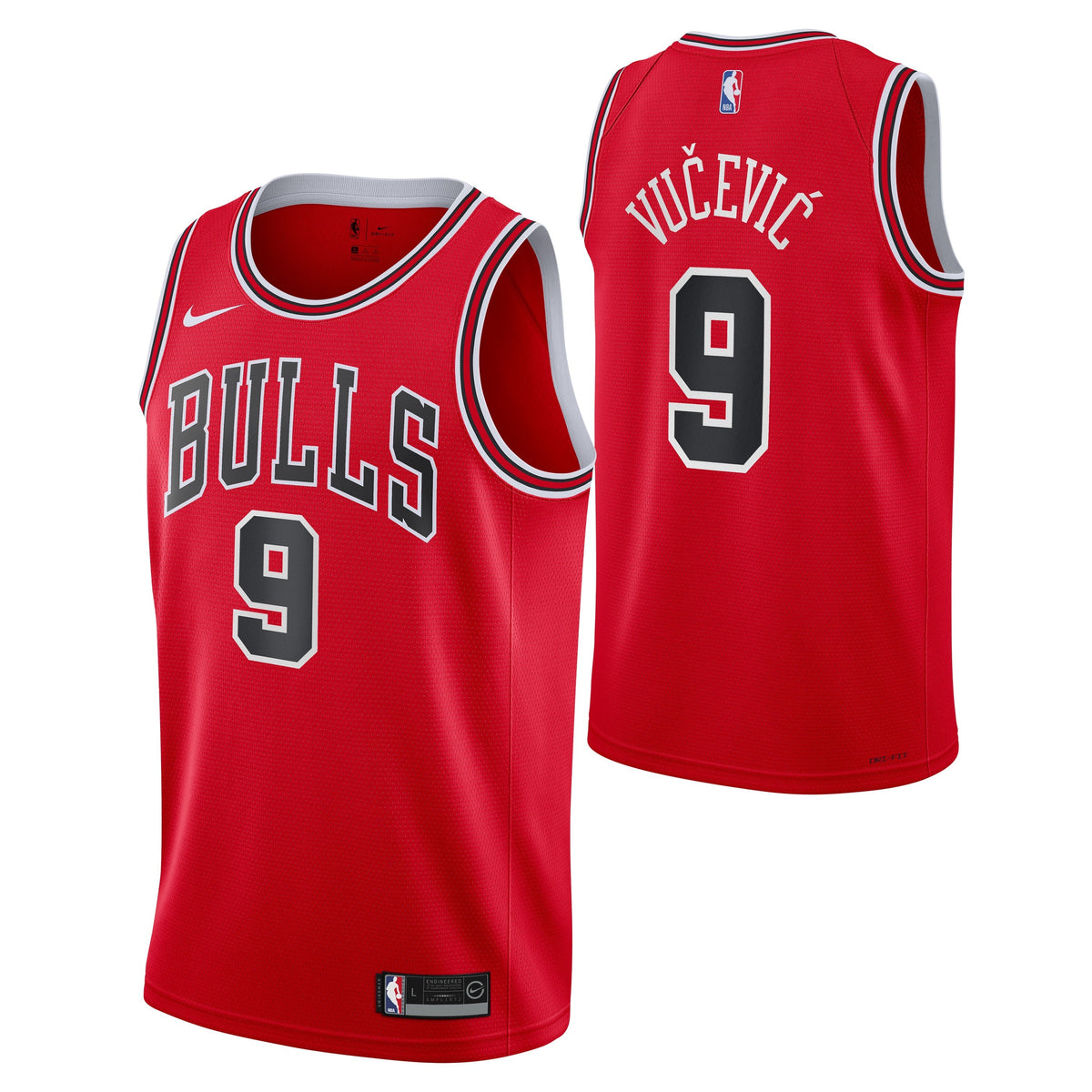 Chicago Bulls Nikola Vucevic Red Nike Swingman Icon Jersey product image 1