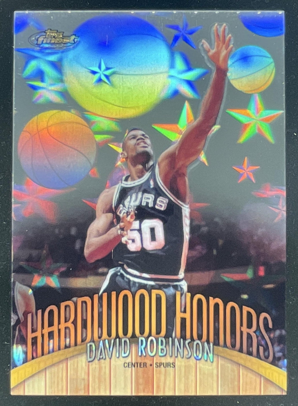 1998-99 Topps Finest Hardwood Honors #H8 David Robinson product image 1, provided for visual reference and product detail
