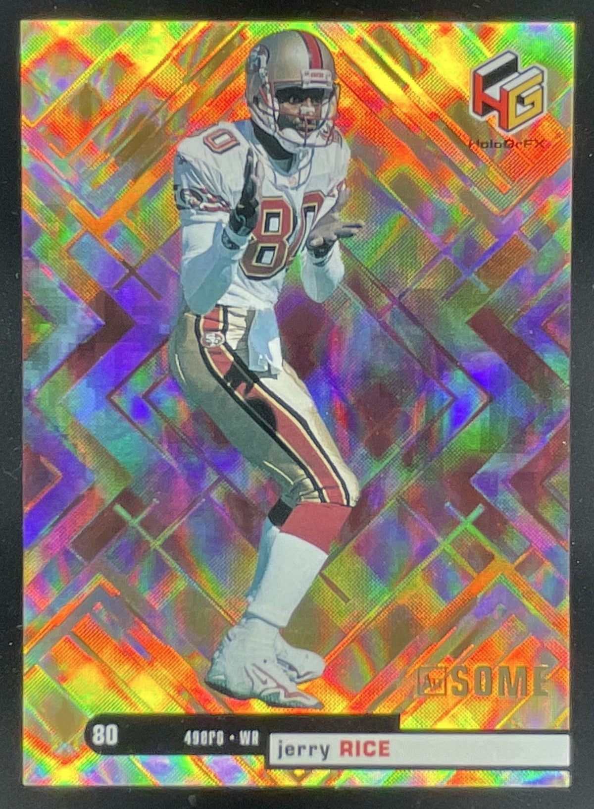 1999 Upper Deck HoloGrFX #51 Jerry Rice product image 1, provided for visual reference and product detail review