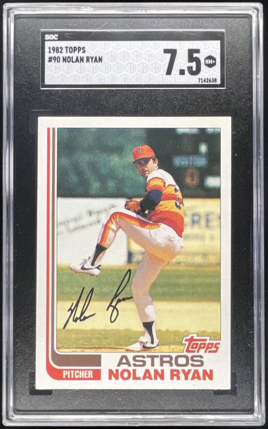 1982 Topps #90 Nolan Ryan SGC 7.5 product image 1, provided for visual reference and product detail review