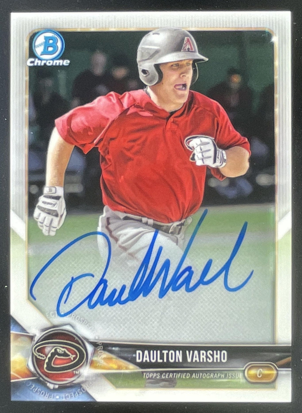 2018 Bowman Chrome Prospects Autographs #BCPA-DV Daulton Varsho Auto product image 1, provided for visual reference and