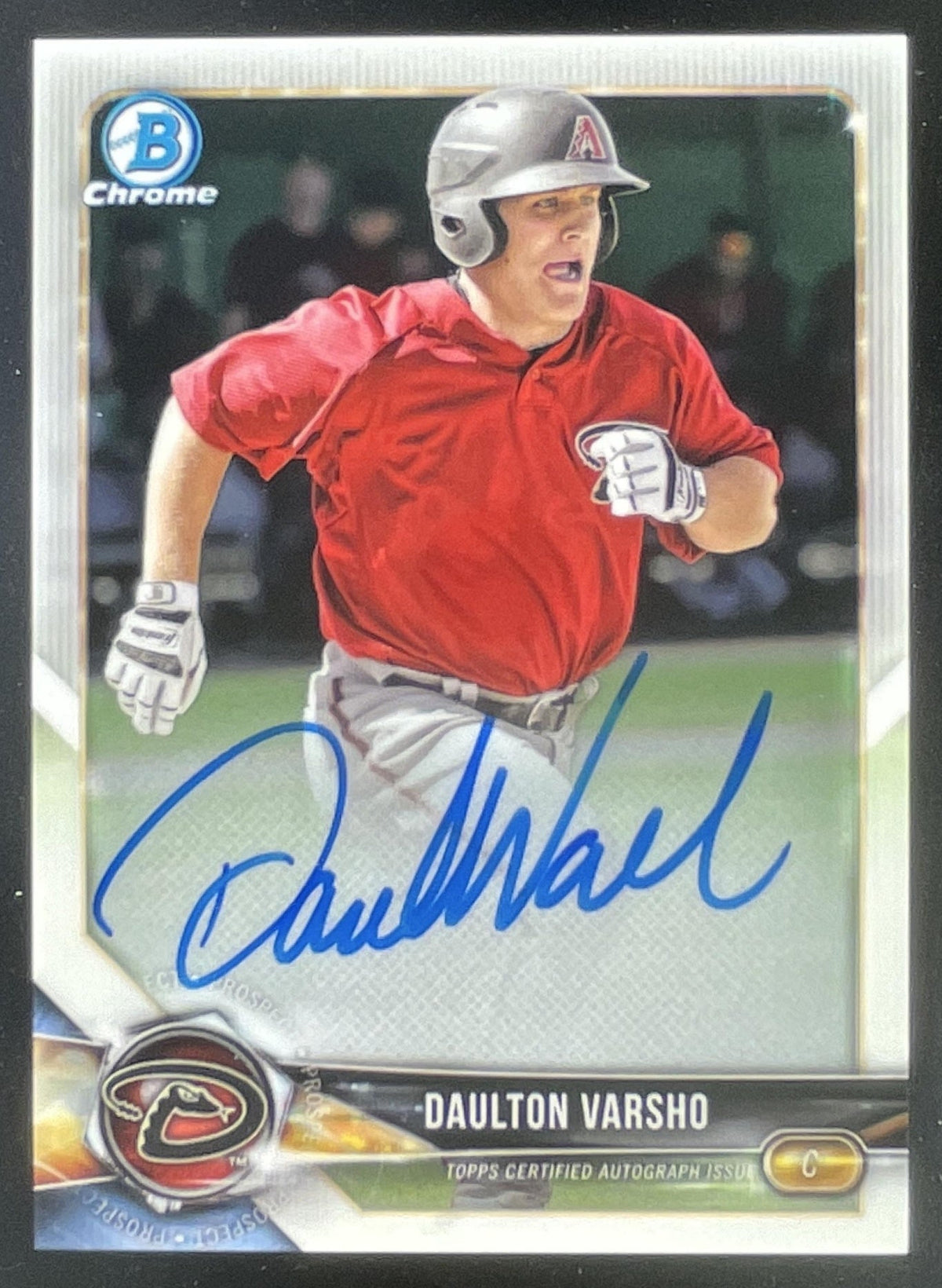 2018 Bowman Chrome Prospects Autographs #BCPA-DV Daulton Varsho Auto product image 1, provided for visual reference and