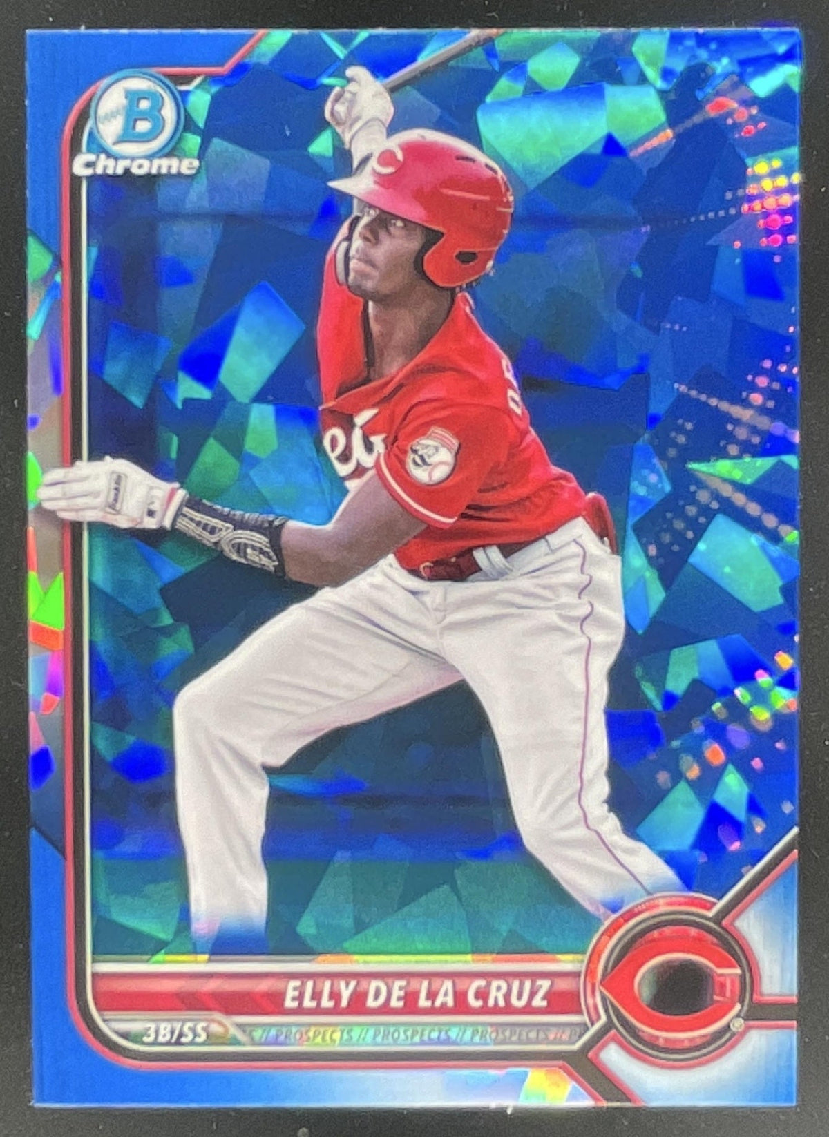 2022 Bowman Chrome Sapphire Chrome Prospects #BCP-224 Elly De La Cruz product image 1, provided for visual reference and