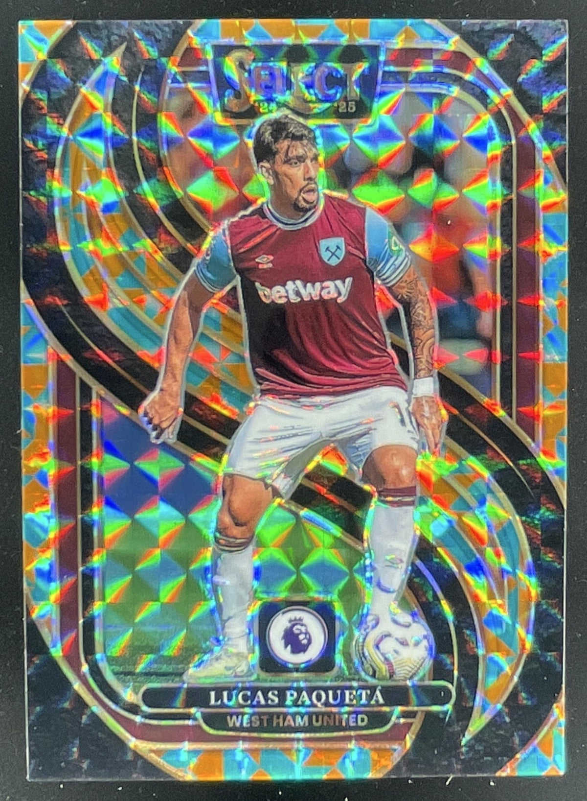 2024-25 Select Premier League Mezzanine Tessellation #168 Lucas Paqueta /15 product image 1, provided for visual reference