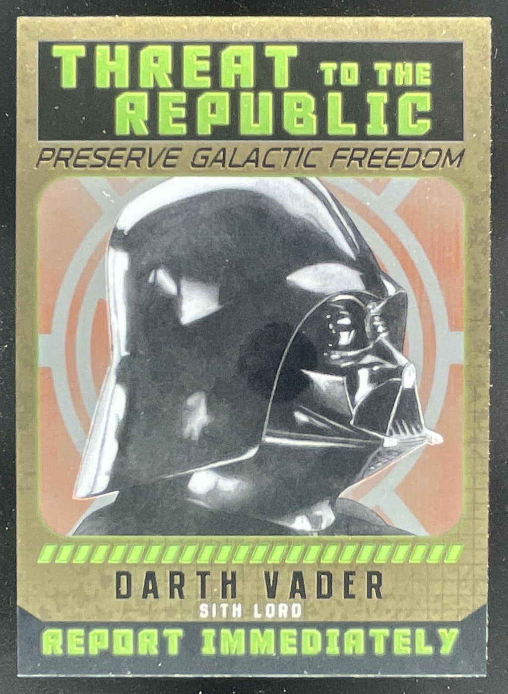2015 Topps Chrome Star Wars Perspectives Jedi vs. Sith Fugitives #5 Darth Vader product image 1, provided for visual