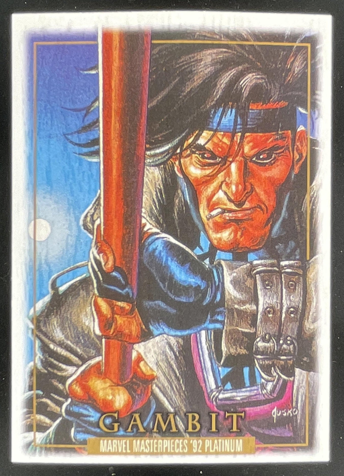 2024 Upper Deck Marvel Masterpieces '92 Platinum #29 Gambit product image 1, provided for visual reference and product