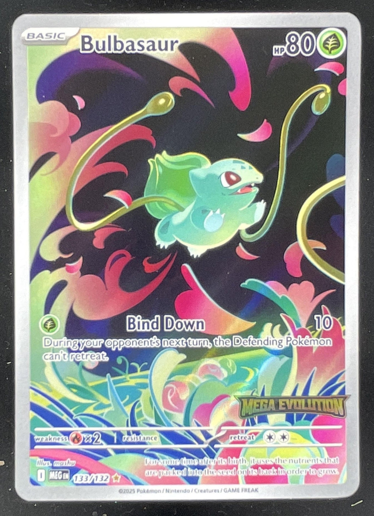 2025 Pokemon Mega Evolution Promos #133/132 Bulbasaur product image 1, provided for visual reference and product detail