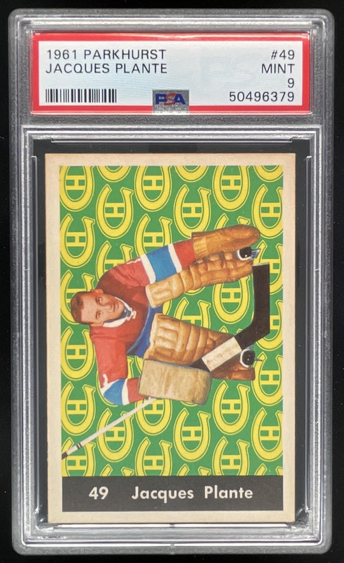 1961-62 Parkhurst 1961 Parkhurst #49 Jacques Plante PSA 9 product image 1, provided for visual reference and product detail