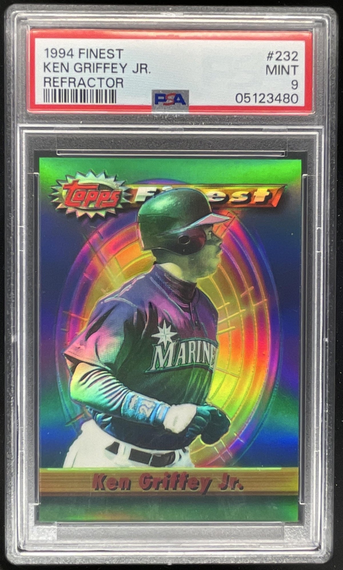 1994 Topps Finest Refractors #232 Ken Griffey Jr. PSA 9 product image 1, provided for visual reference and product detail