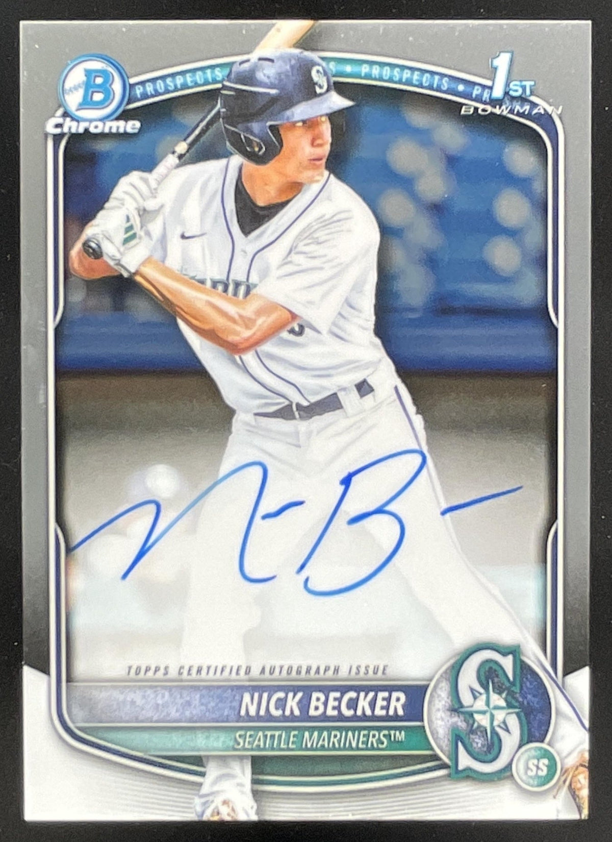 2025 Bowman Draft Chrome Prospect Autograph #CPA-NB Nick Becker RC Auto product image 1, provided for visual reference and