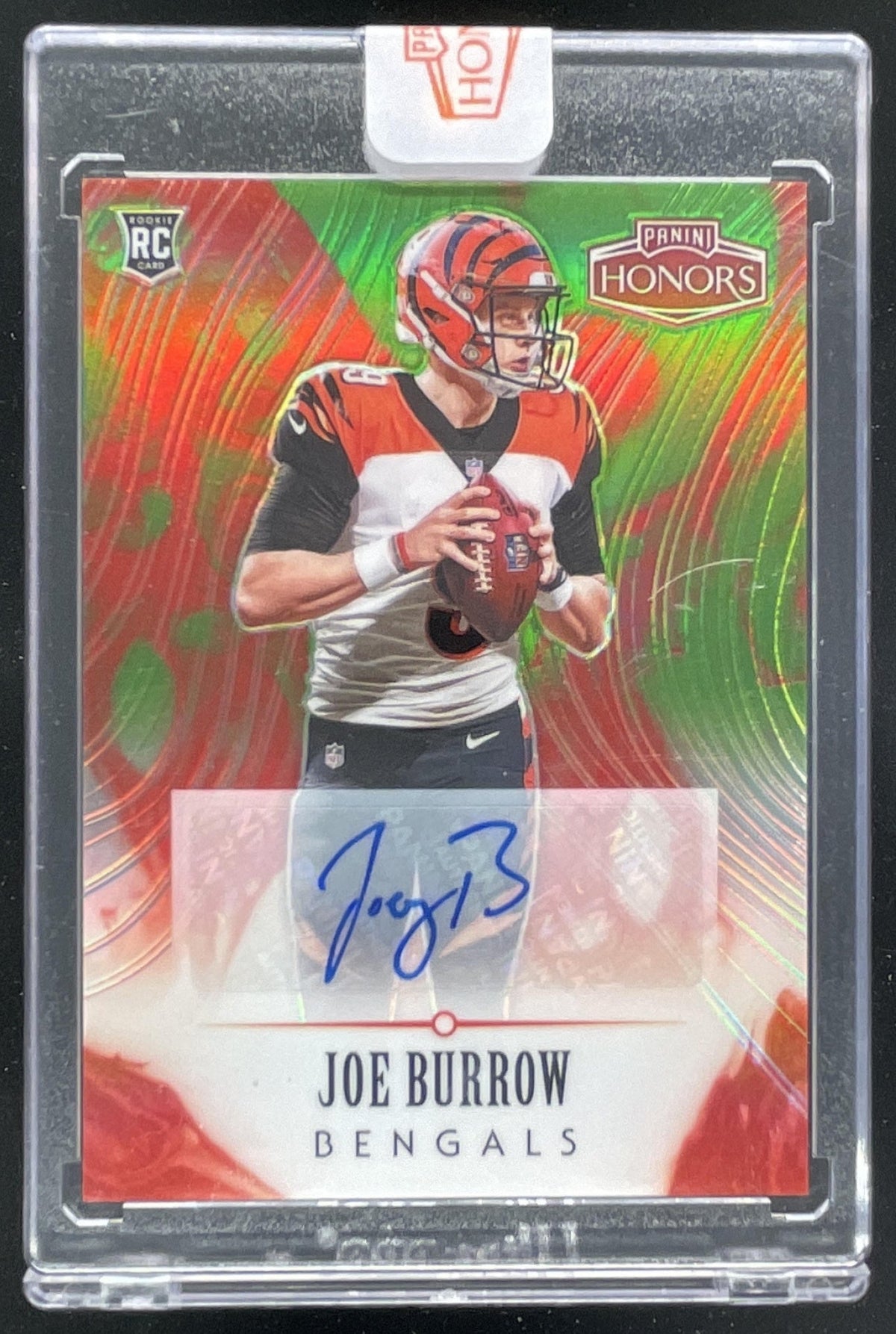 2020 Panini Honors Signatures Green #14 Joe Burrow RC Auto /10 product image 1, provided for visual reference and product
