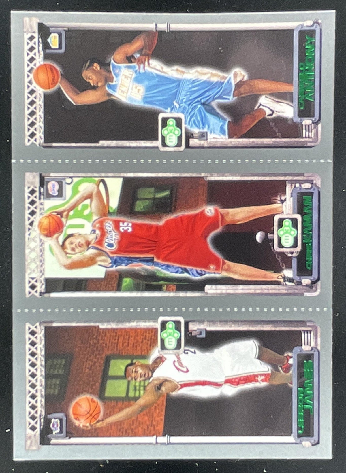 2003-04 Topps Rookie Matrix LeBron James Chris Kaman Carmelo Anthony RC product image 1, provided for visual reference and
