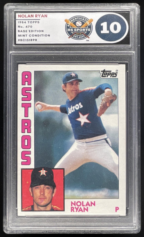 1984 Topps #470 Nolan Ryan H4 10 product image 1, provided for visual reference and product detail review