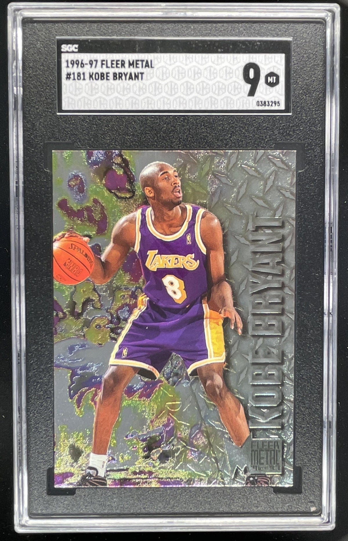 1996-97 Skybox Metal #181 Kobe Bryant RC SGC 9 product image 1, provided for visual reference and product detail review