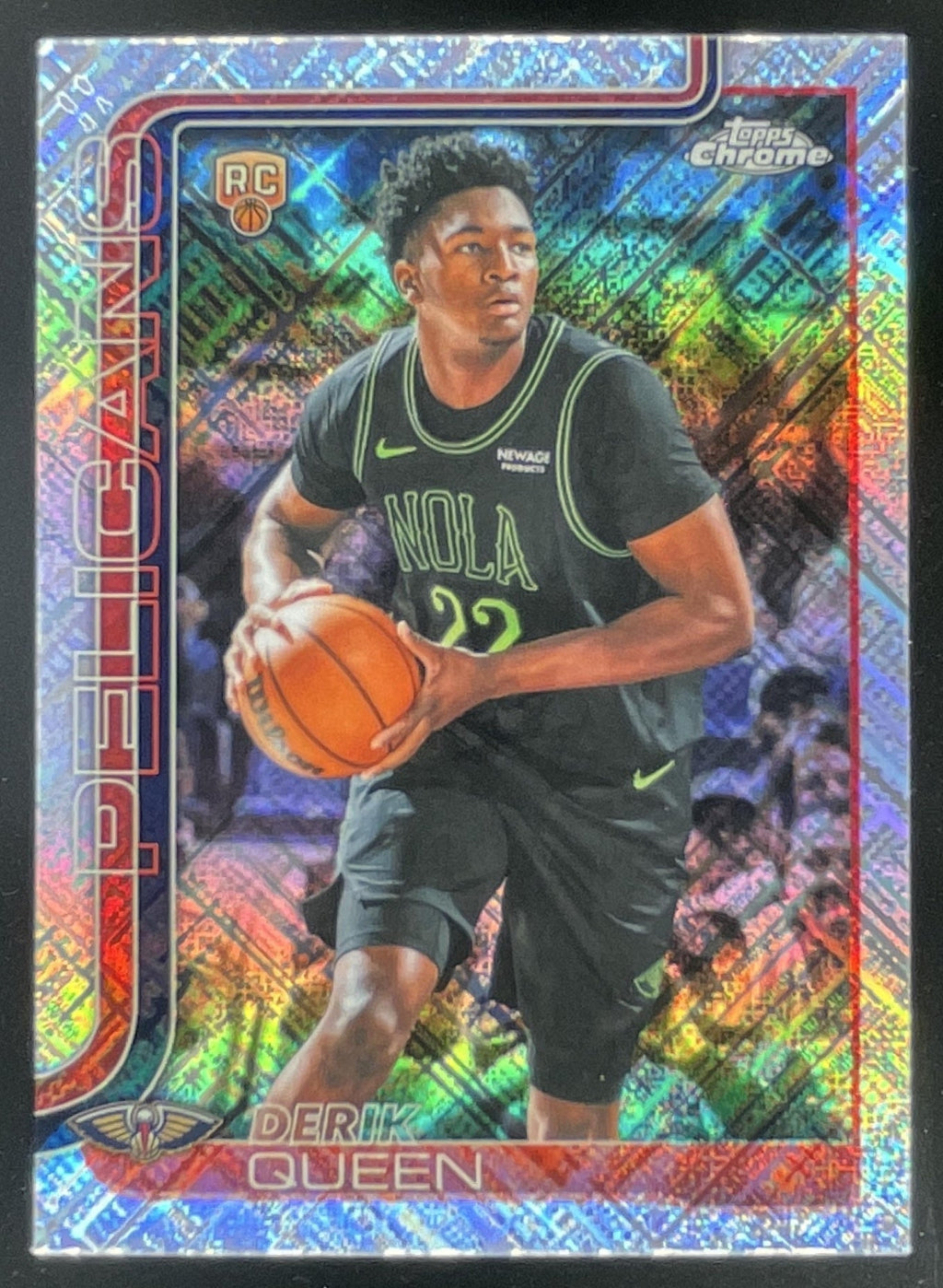 2025-26 Topps Chrome Update Skylight Refractor #163 Derik Queen RC product image 1, provided for visual reference and