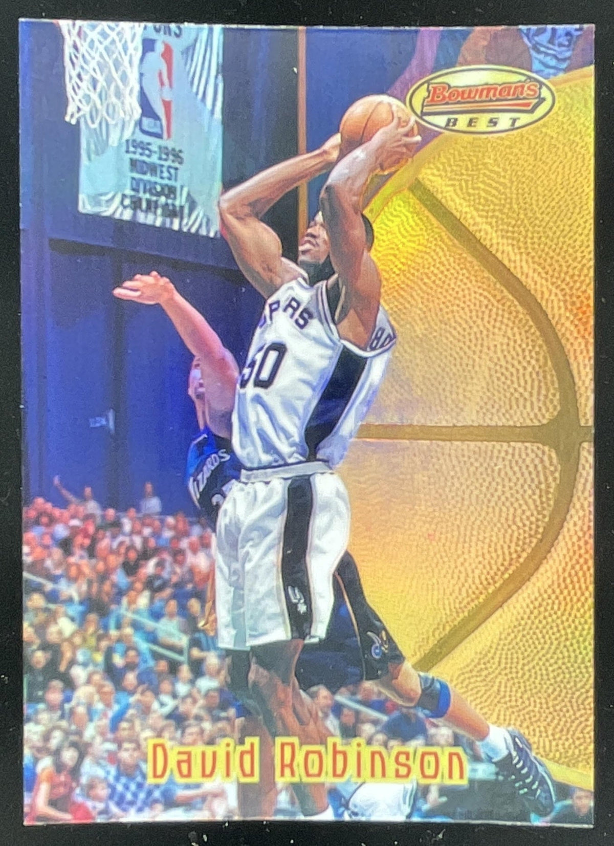 1997-98 Bowman 's Best Refractors #44 David Robinson product image 1, provided for visual reference and product detail review