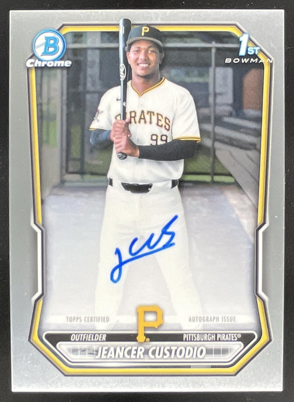 2026 Bowman Chrome Prospects Autograph #CPA-JCU Jeancer Custodio RC Auto product image 1, provided for visual reference and