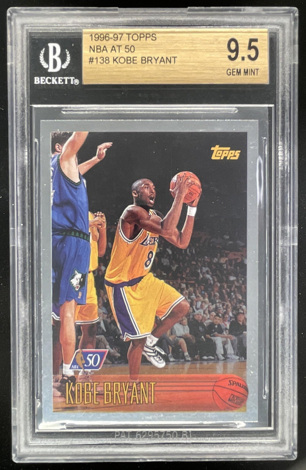 1996-97 Topps NBA at 50 #138 Kobe Bryant RC BGS 9.5 product image 1, provided for visual reference and product detail review