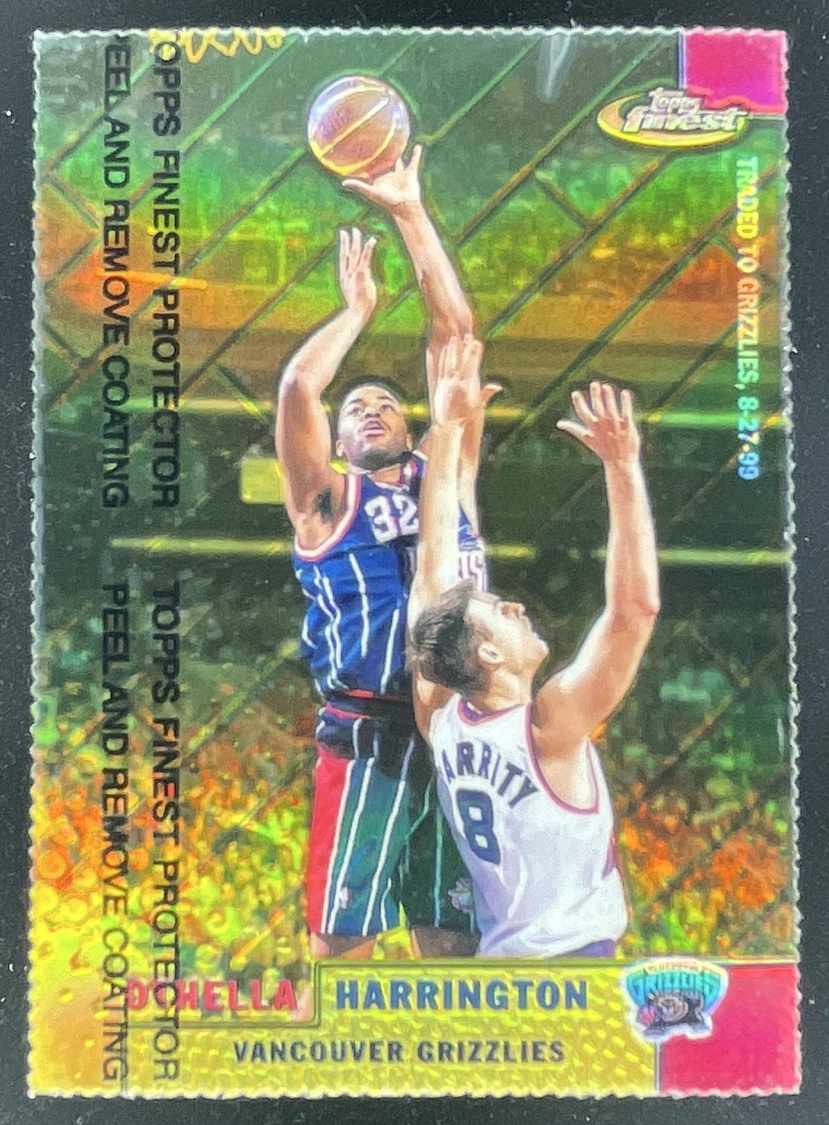 1999-00 Topps Finest Gold Refractors #70 Othella Harrington /100 product image 1, provided for visual reference and product