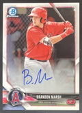 2018 Bowman Chrome Prospects Autographs #BCPA-BM Brandon Marsh Auto product image 1, provided for visual reference and