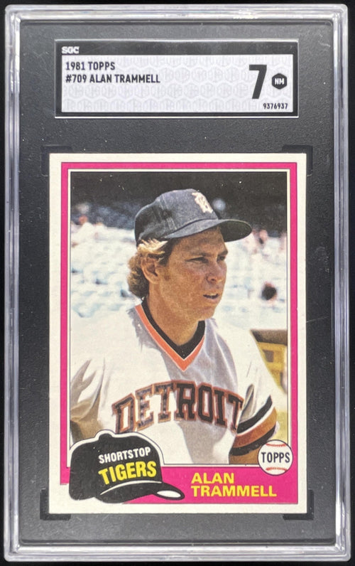 1981 Topps #709 Alan Trammell SGC 7 product image 1, provided for visual reference and product detail review
