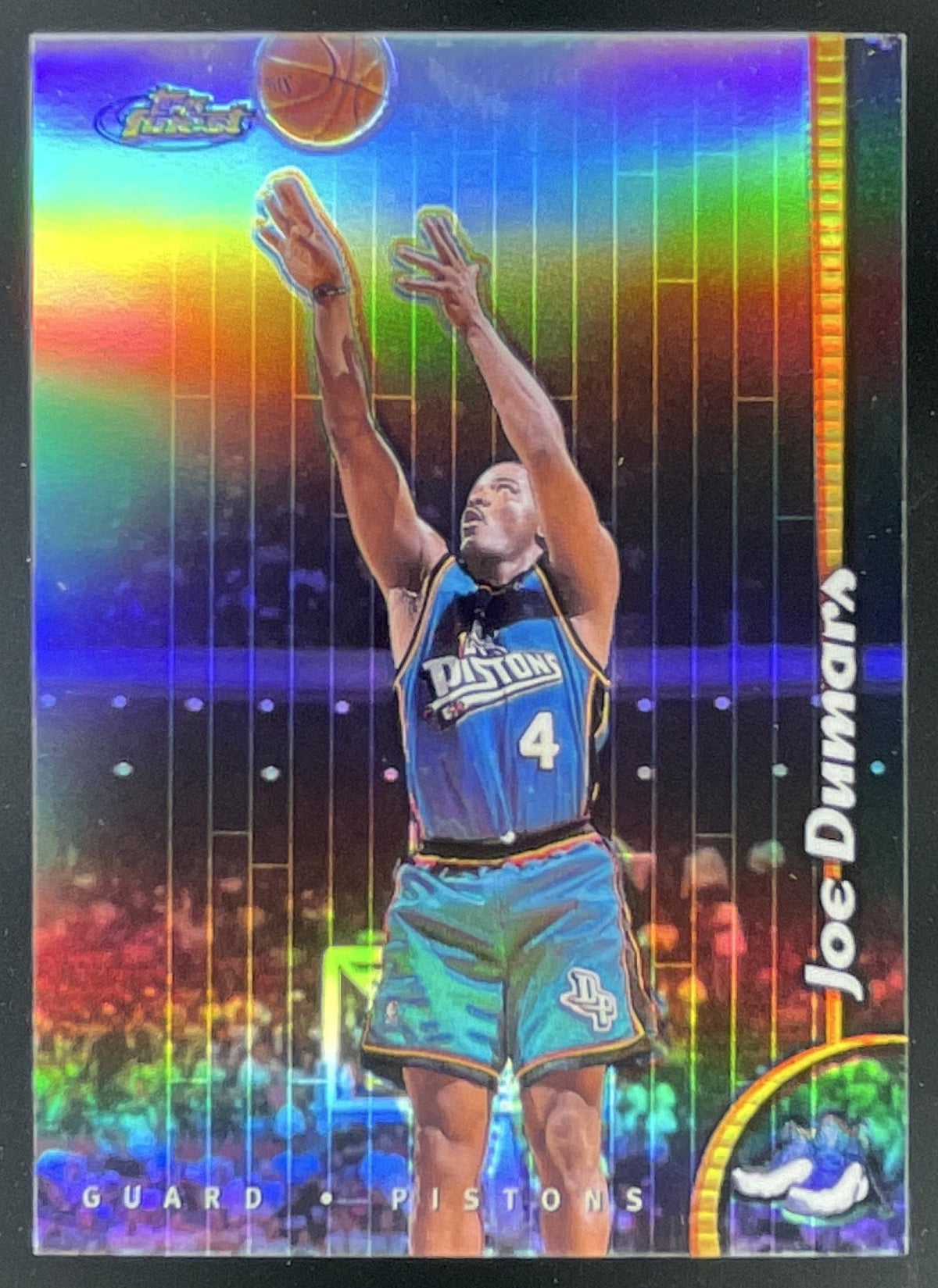 1998-99 Topps Finest Refractors #149 Joe Dumars product image 1, provided for visual reference and product detail review