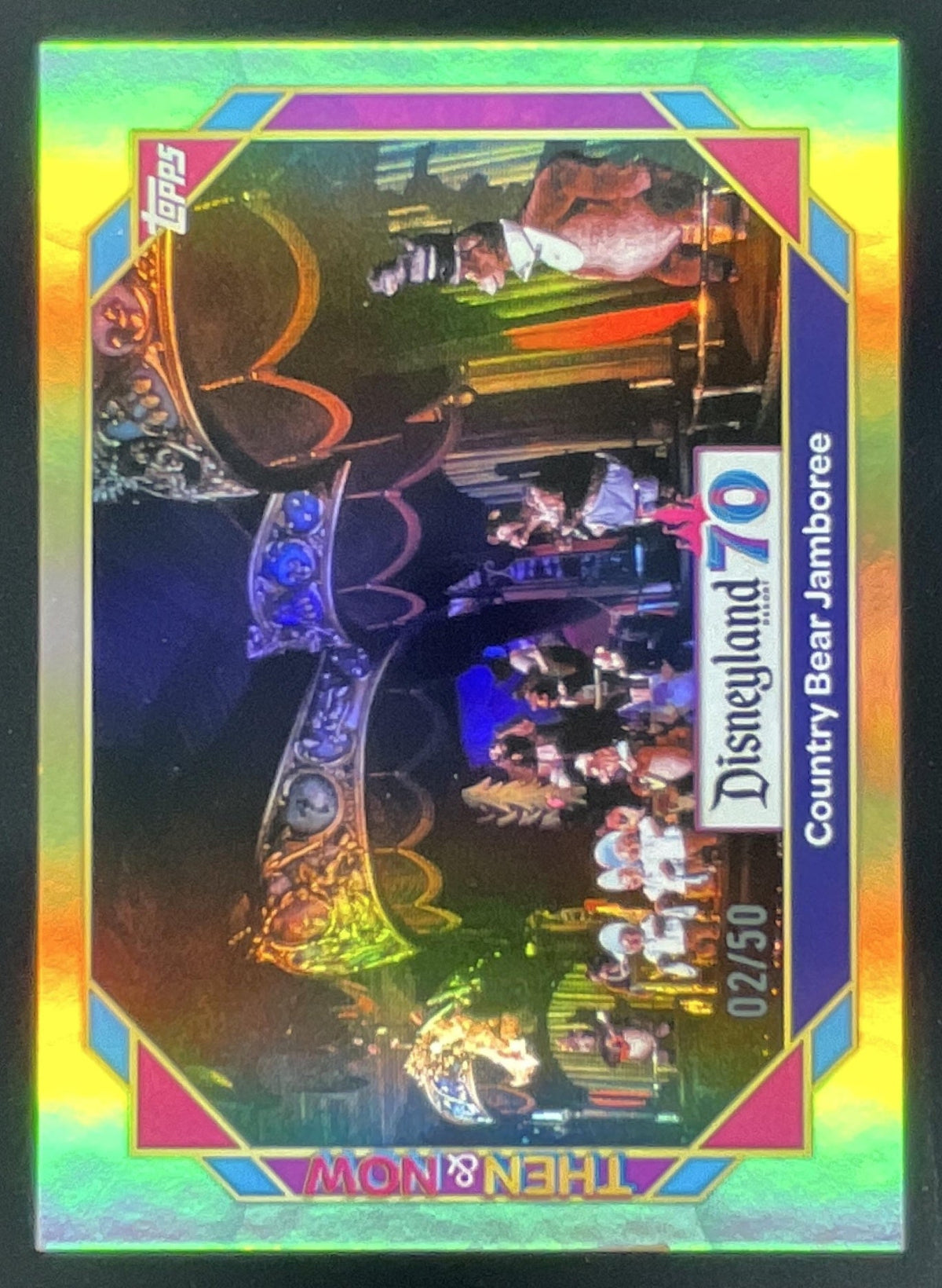 2025 Topps Disneyland 70th Then And Now Gold Foil #22 Country Bear Jamboree /50 product image 1, provided for visual