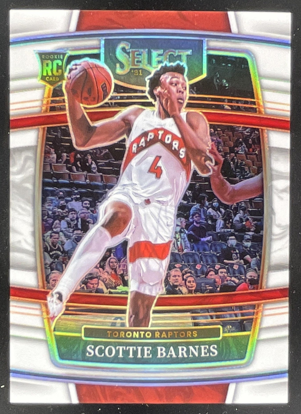 2021-22 Panini Select White Prizms #74 Scottie Barnes RC Concourse /149 product image 1, provided for visual reference and
