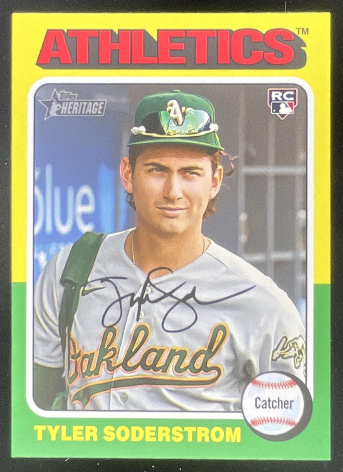 2024 Topps Heritage #471c Tyler Soderstrom RC product image 1, provided for visual reference and product detail review
