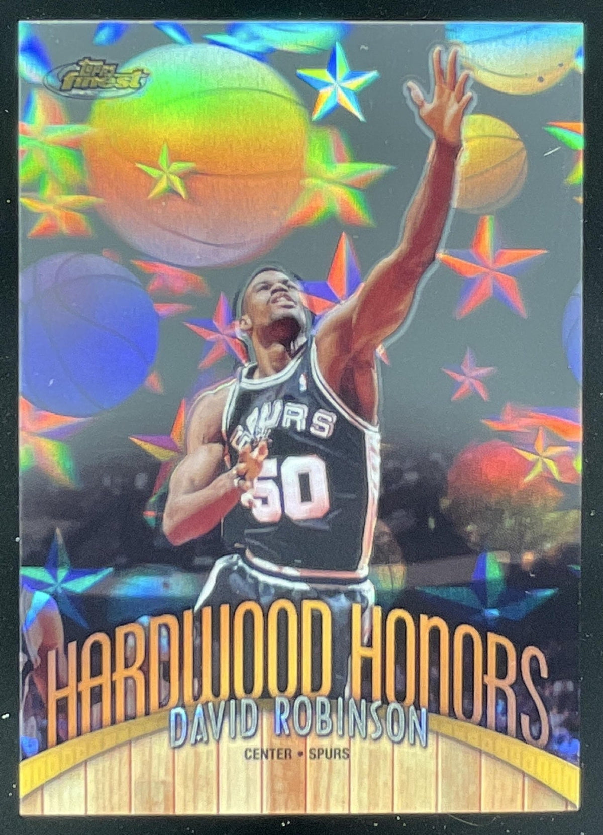 1998-99 Topps Finest Hardwood Honors #H8 David Robinson product image 1, provided for visual reference and product detail