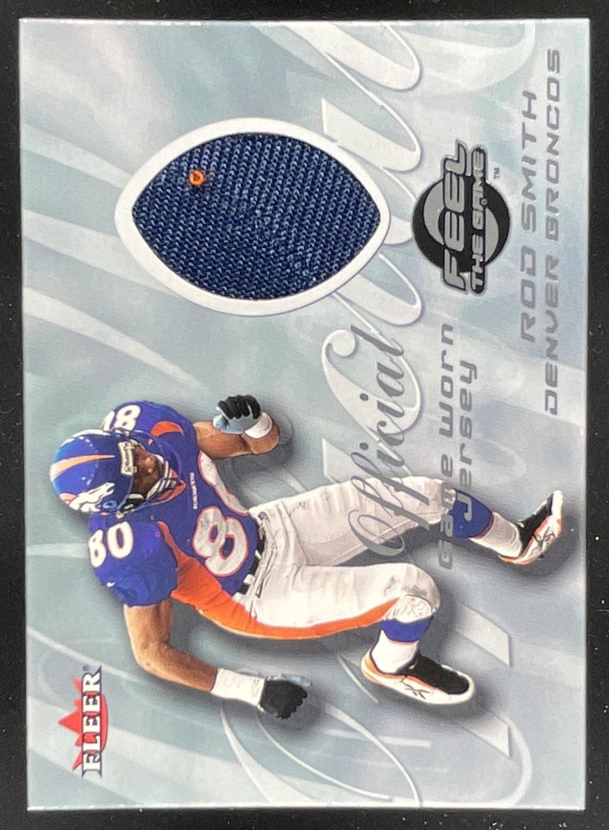 2000 Fleer Tradition Feel the Game #NNO Rod Smith product image 1, provided for visual reference and product detail review