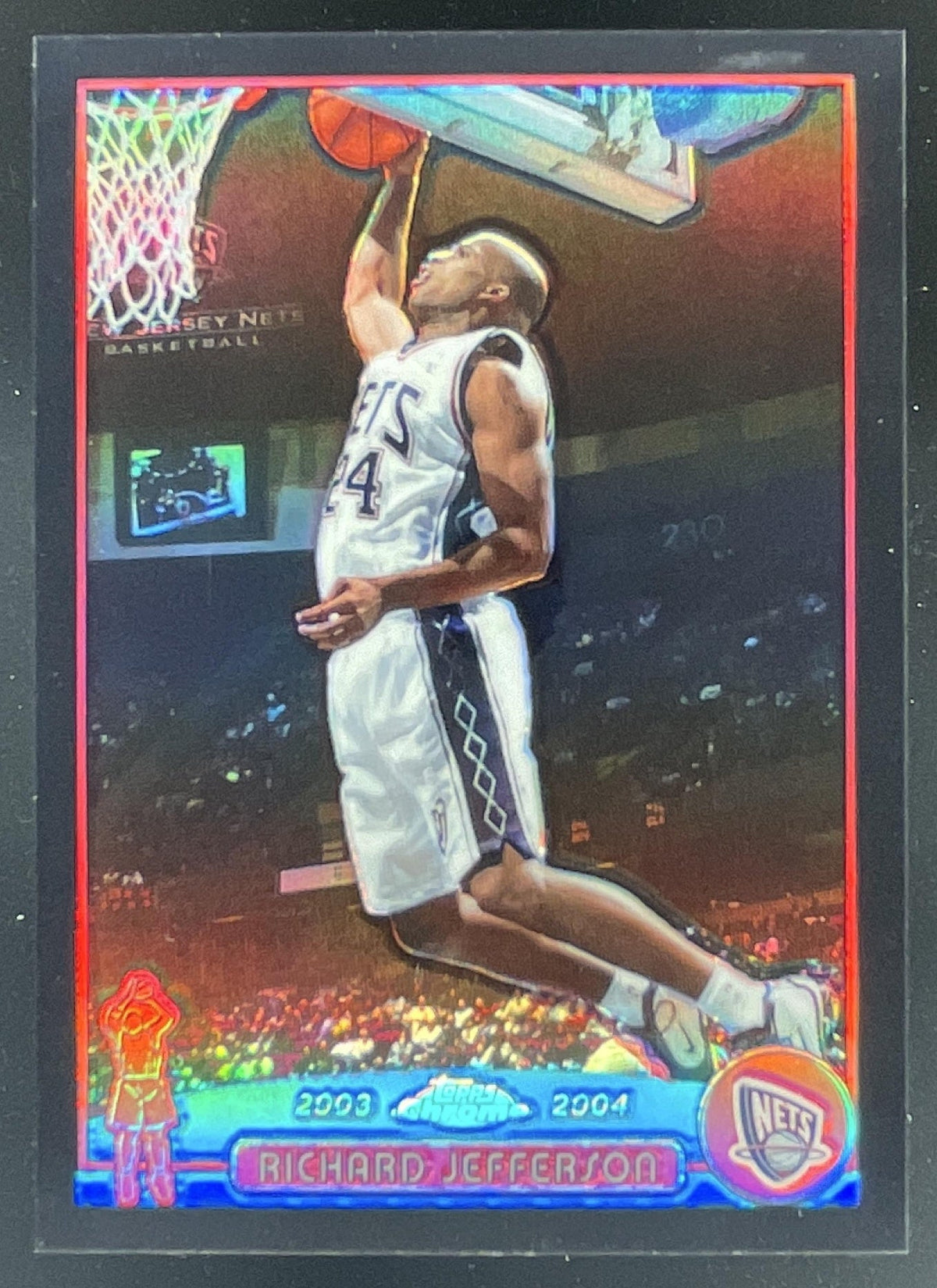 2003-04 Topps Chrome Refractors Black #27 Richard Jefferson /500 product image 1, provided for visual reference and product