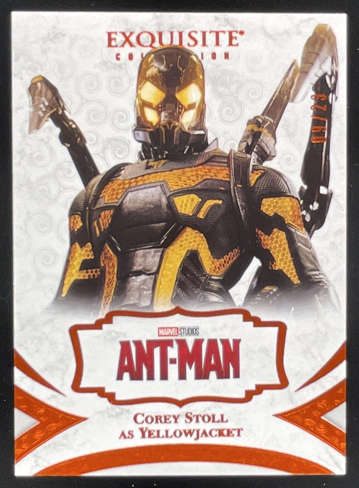 2021 UD Marvel Black Diamond Exquisite Collection Orange #14 Corey Stoll /23 product image 1, provided for visual reference