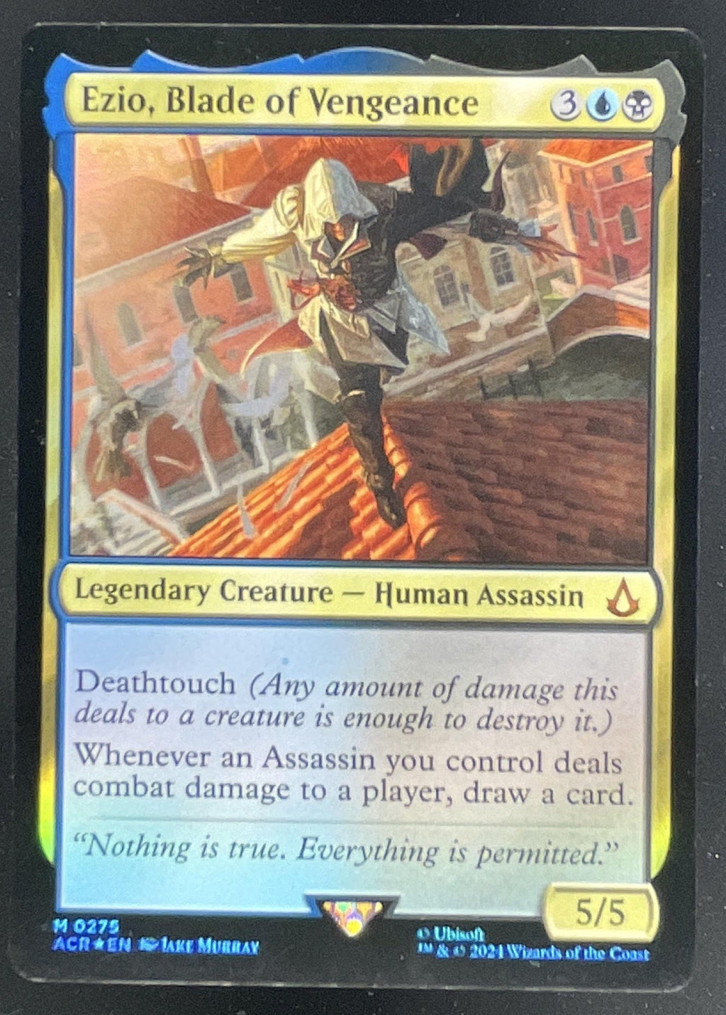 Magic The Gathering Ezio, Blade of Vengeance Universes Beyond: Assassin's Creed product image 1, provided for visual